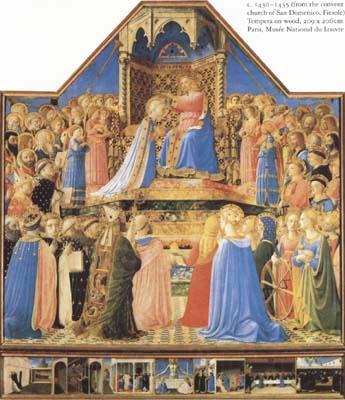 Fra Angelico The Annunciation (mk08) Spain oil painting art